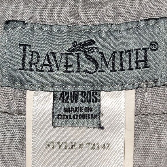 Travelsmith Pants Mens 42x30S Gray Cotton Denim Jeans Workwear Casual - Picture 7 of 10